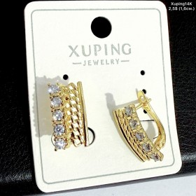 Сережки Xuping14К 10916 (1.6см)